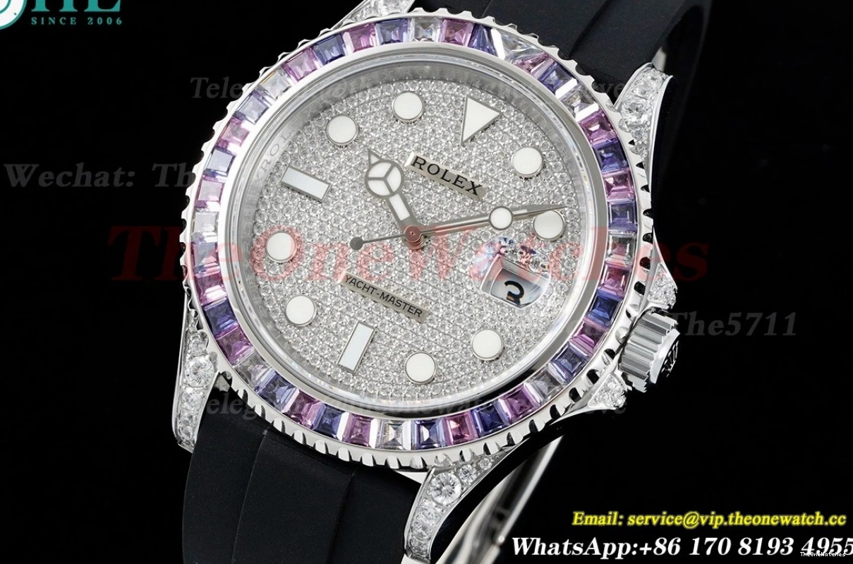 VR3235 42mm Full RU Dial Diamonds JVSF SS 904L Yacht-Master 0130